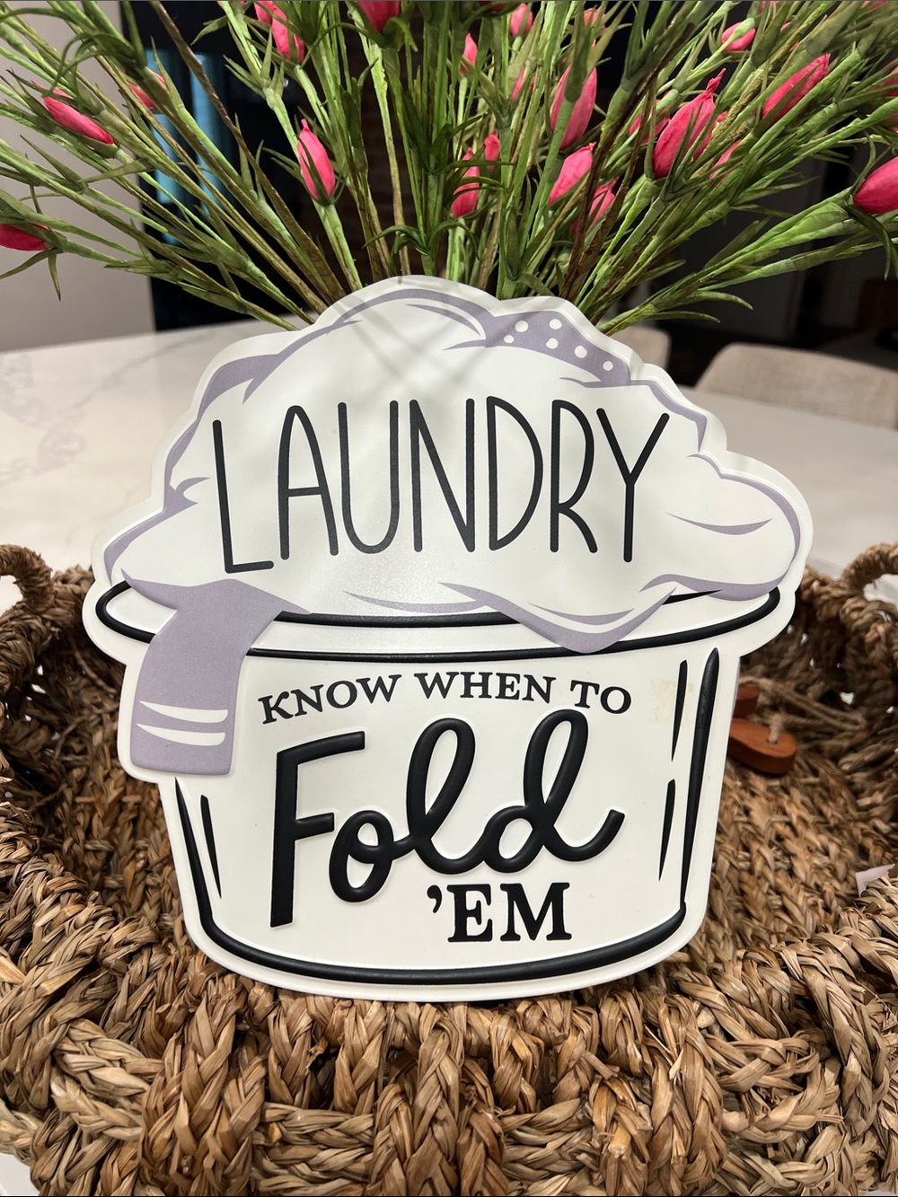 Hobby lobby Metal LAUNDRY Sign.